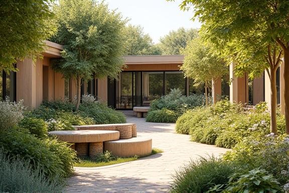 Jardines sensoriales inclusivos con accesibilidad universal